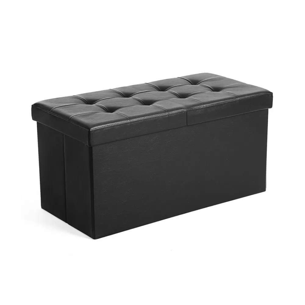 Discount Banc de rangement 80L noir Chambre | Bancs De Rangement