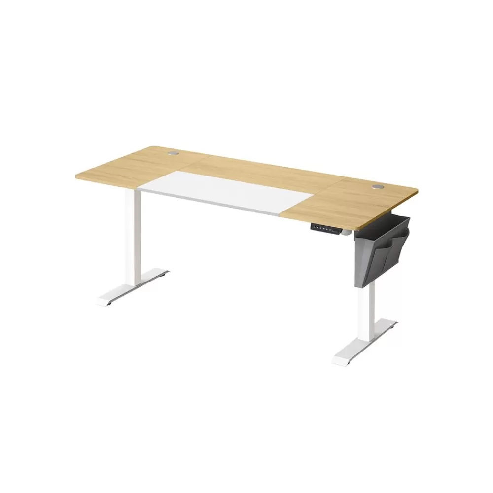 Clearance Bureau électrique 120 cm blanc Bureau | Bureaux Assis-Debout