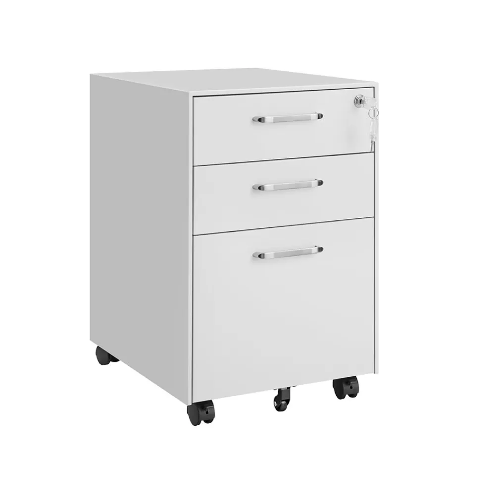 Online Caisson bureau mobile 2 tiroirs en tissu marron rustique noir d'encre Enfant Caissons De Bureau | Placards