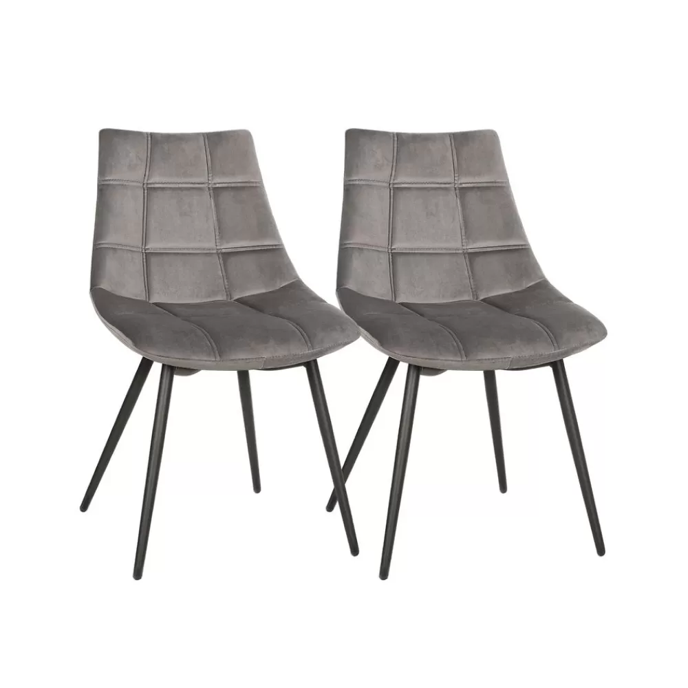 New Fauteuil lounge gris Chaises