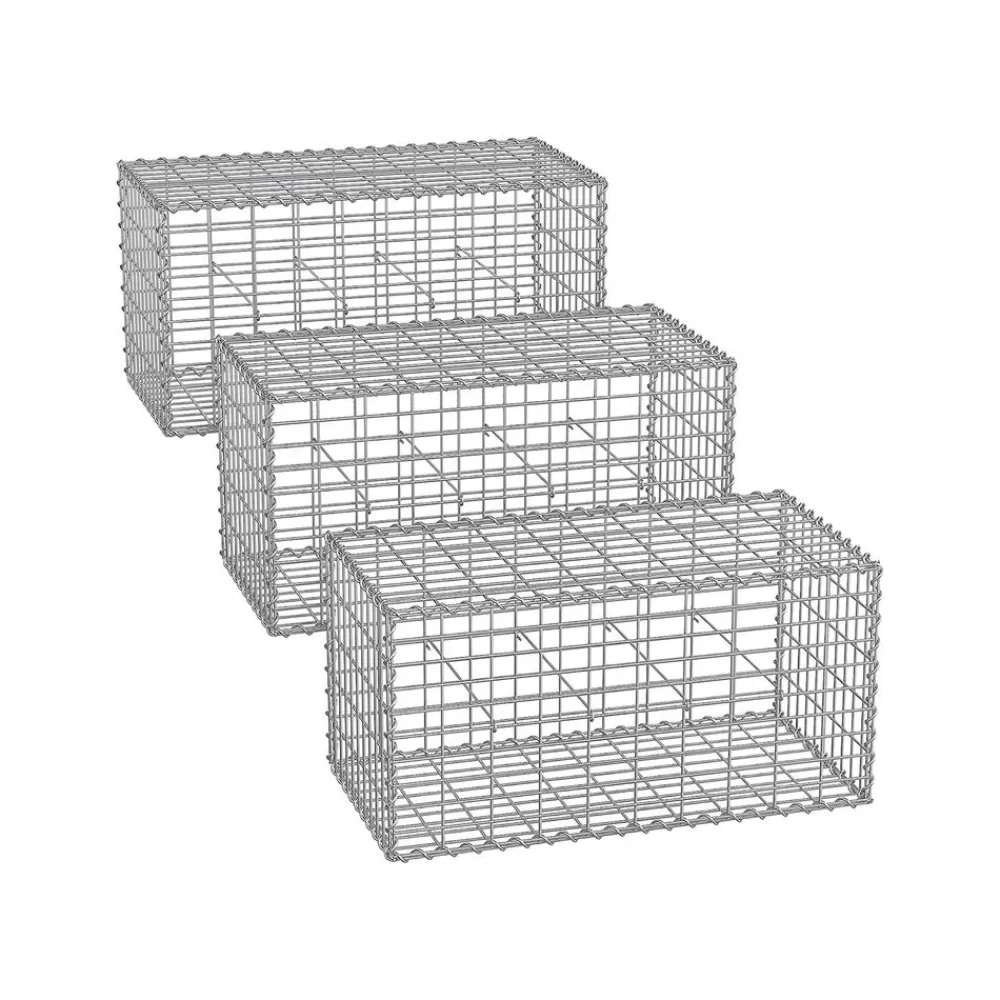 Discount 2 Gabions 100 x 50 x 30 cm Gabion À Pierre