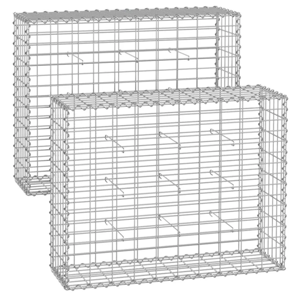 Cheap 3 Gabions 100 x 80 x 30 cm Gabion À Pierre