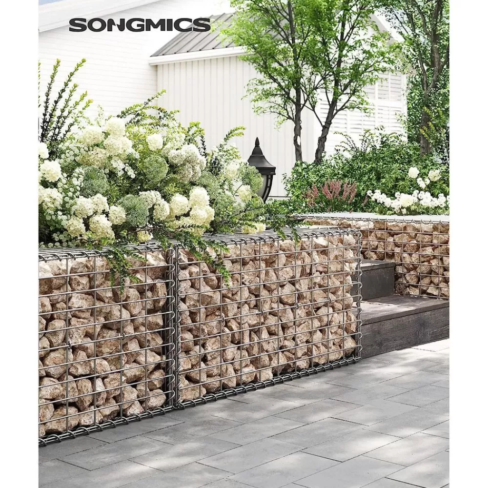 Discount 2 Gabions 100 x 50 x 30 cm Gabion À Pierre