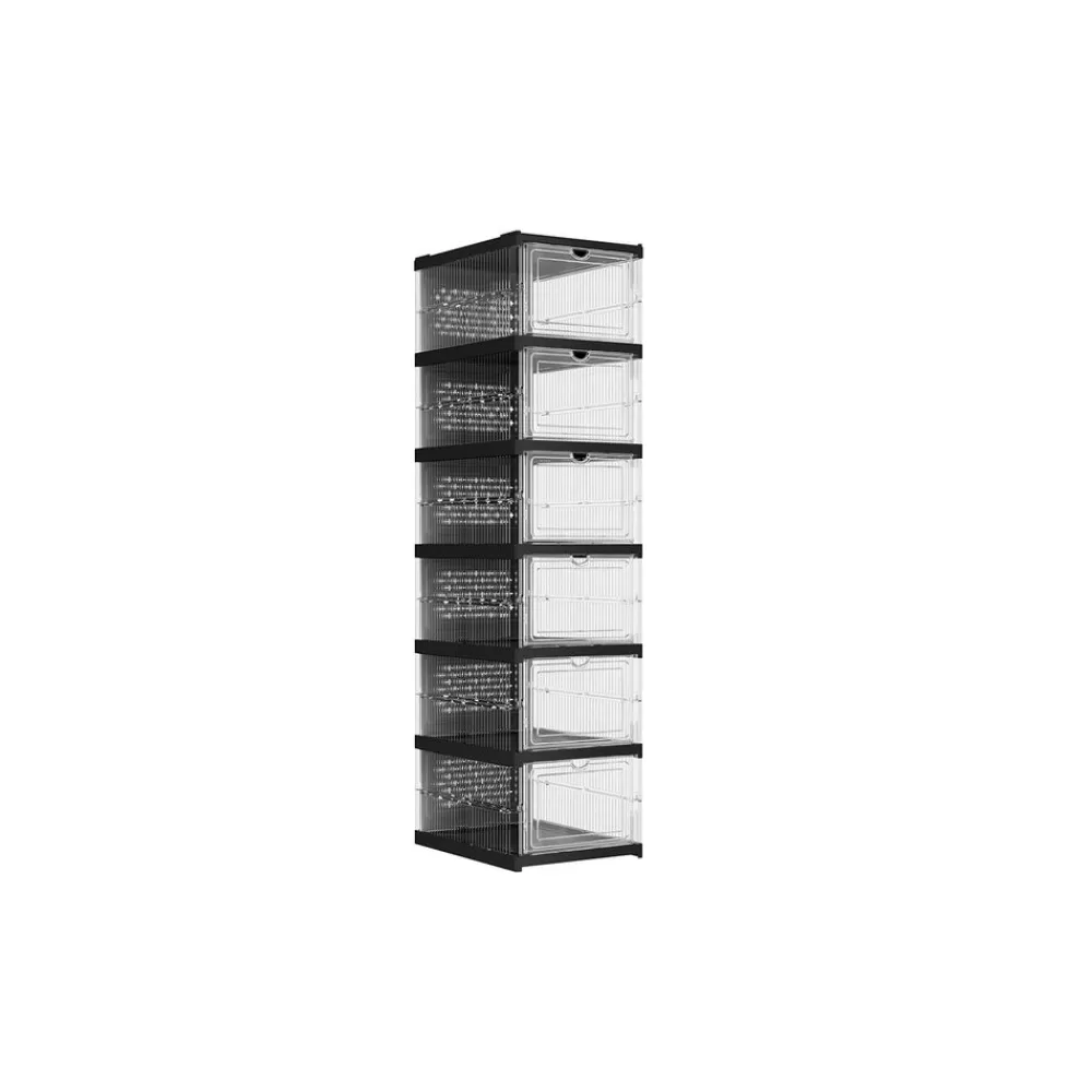 Online Meuble à chaussures pour entrée avec porte pliante 80 x 30 x 46 cm blanc Meubles À Chaussures | Meubles À Chaussures