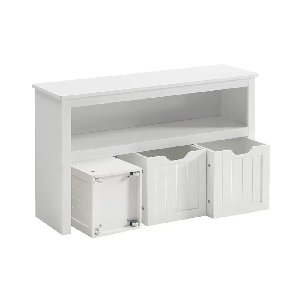 Clearance Portant à vêtements avec étagère à 3 niveaux grège et noir Portants À Vêtements