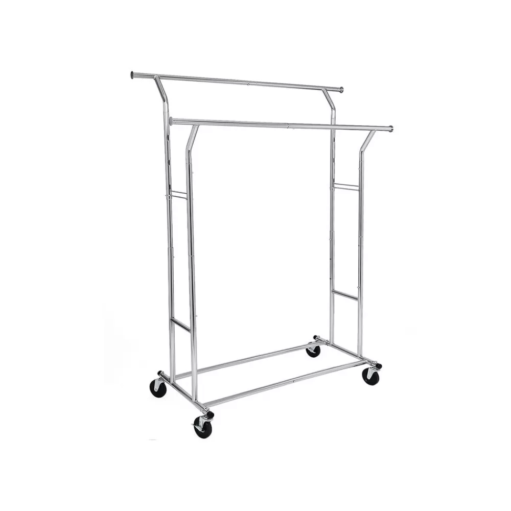 Sale Portant vêtements 2 barres métal Chambre | Rangements À Vêtements