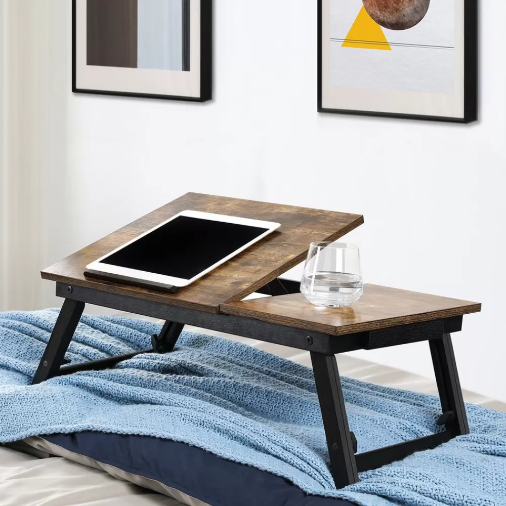 Sale Support ordinateur rustique Bureau | Table De Lit