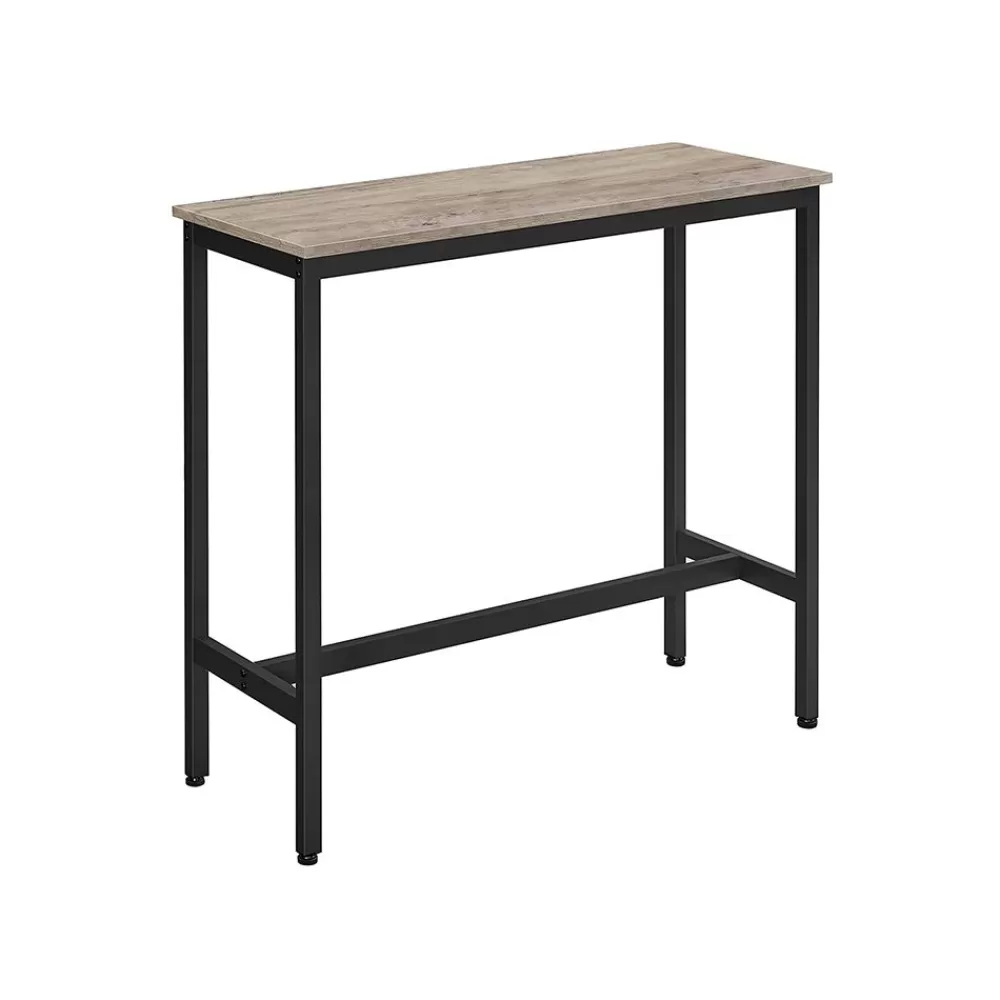 Cheap Table d’appoint en forme de c 2 ports usb et prises noir boisé Tables | Tables