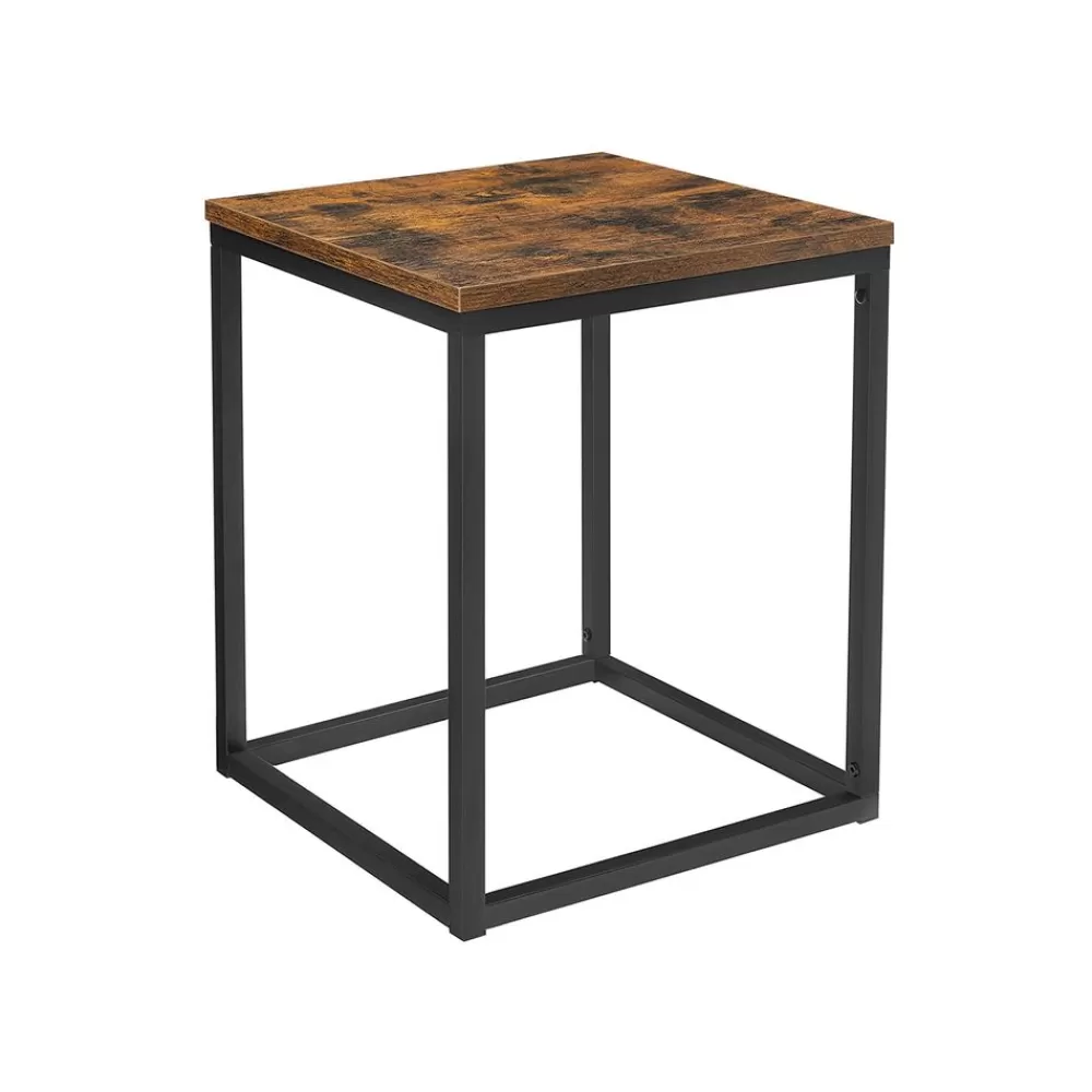 Hot Table d'appoint marron rustique Salon | Tables D'Appoint