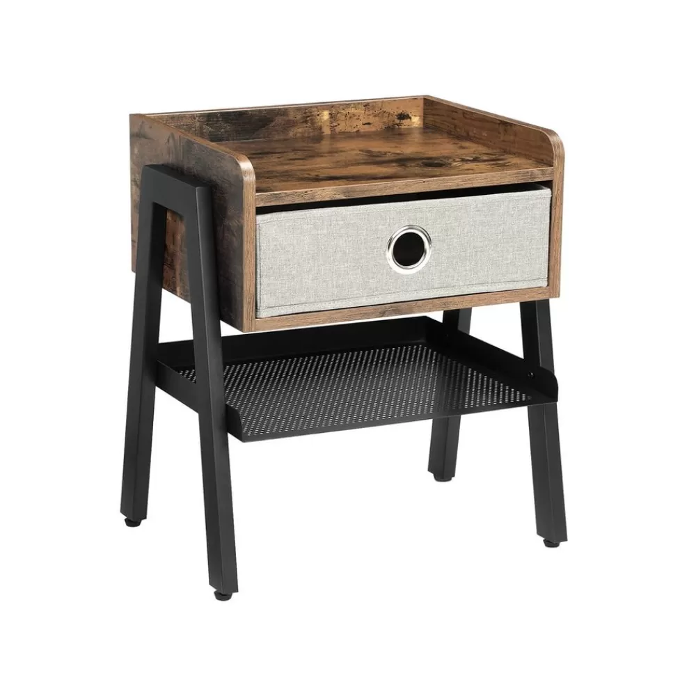 Outlet Table de chevet tiroir tissu Chambre | Salon