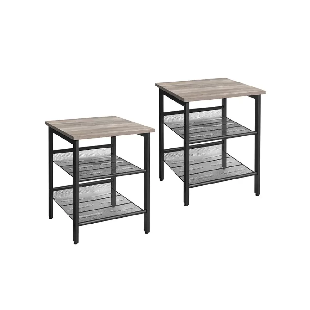 Online 2 Tables d'appoint grège Chambre | Salon