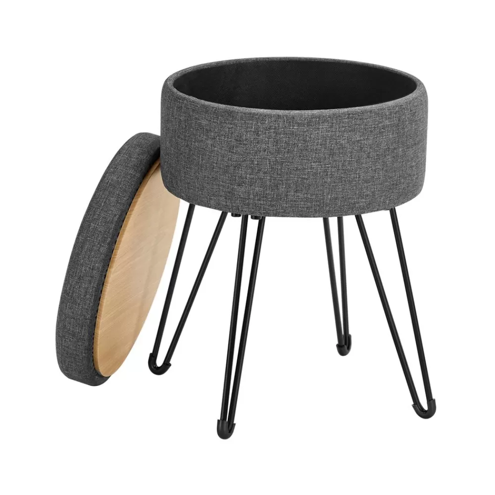 Best Tabouret rangement rond Chambre | Salon