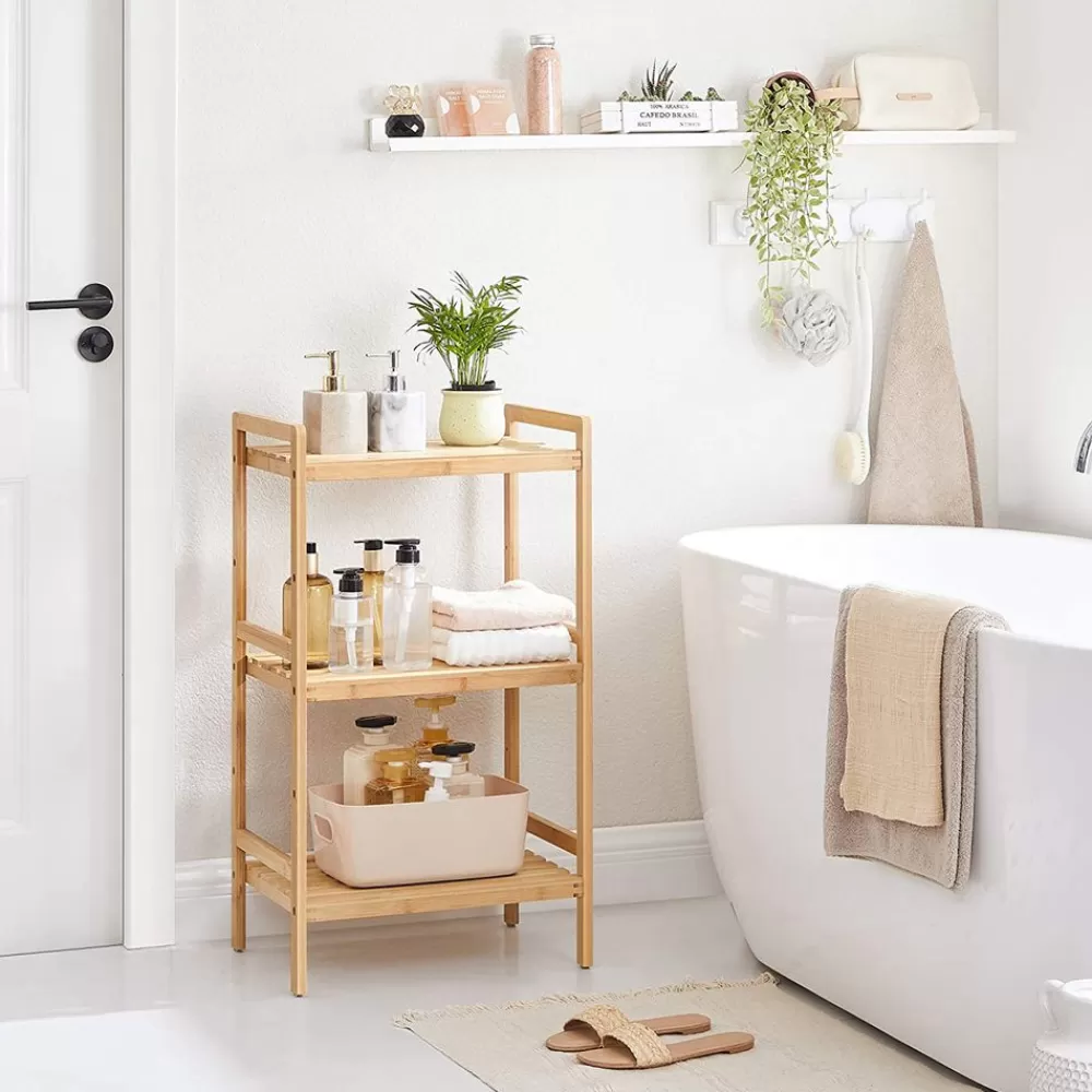 Store Étagère 3 niveaux bambou Entrée | Salle De Bain