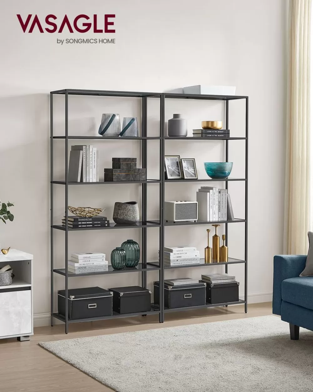 Discount Étagère 3 niveaux en métal 40 x 65 x 80 cm Étagères