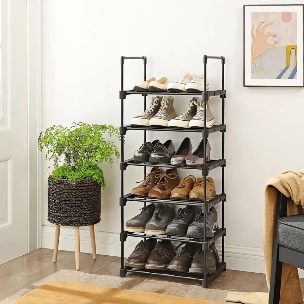 Discount Étagère modulable noir Entrée | Meubles À Chaussures