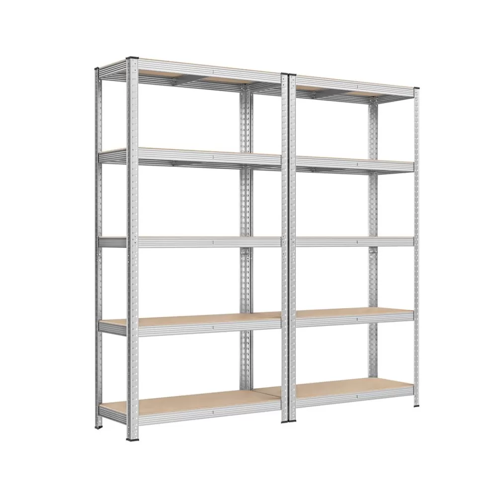 Flash Sale 2 Étagères 180 x 90 x 40 cm métal Cuisine & Salle À Manger | Étagères