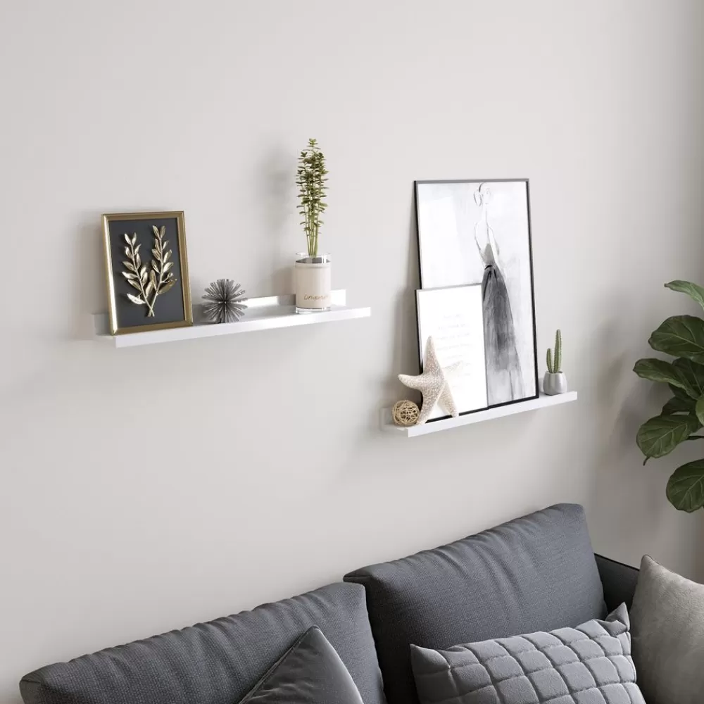 Cheap 3 Étagères murale suspendue longueur 80 cm Étagères Murales